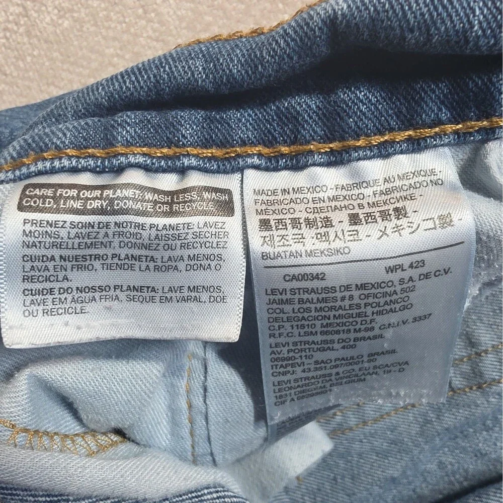Levi's 505 Men Jeans Blue Denim Straight Mid Rise Size 32 x 30